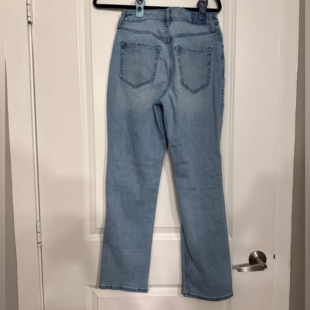 Hollister Ultra High-Rise 90s Straight Ripped Jeans Size 26 Y2K - Picture 3 of 4